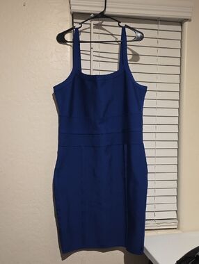 BOLD elements Royal Blue Mini Sheath Dress
